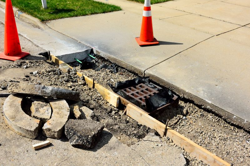 Sidewalk Curbing Repair Service