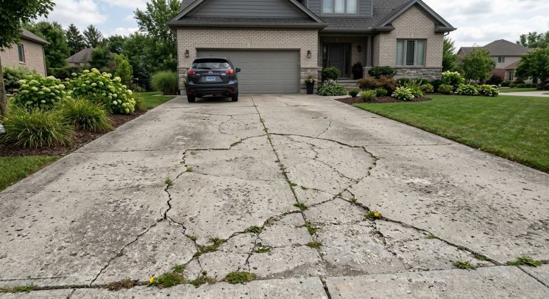 Concrete Driveway Patching in West Des Moines, IA