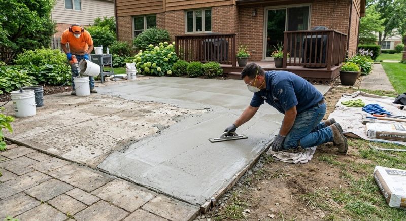 Concrete Pool Deck Resurfacing in Des Moines, IA