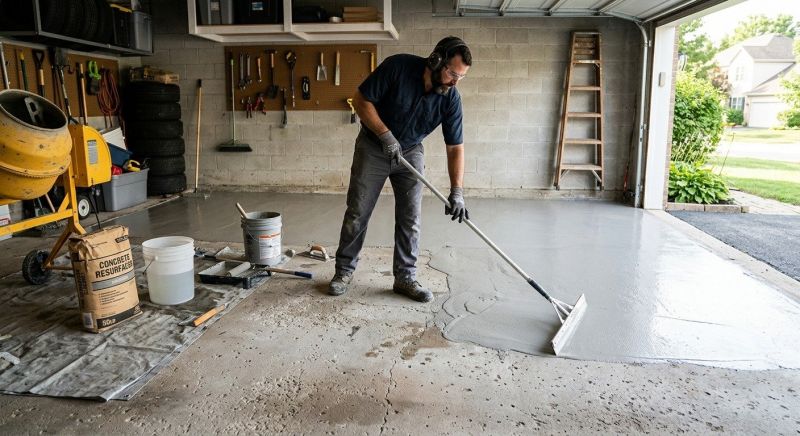 Garage Concrete Resurfacing in Des Moines, IA